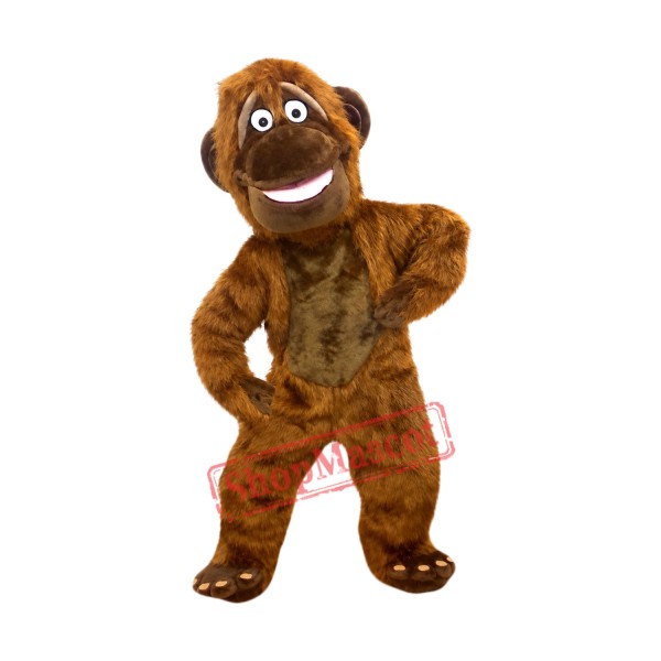 High Quality Brown Monkey Mascot Costume
