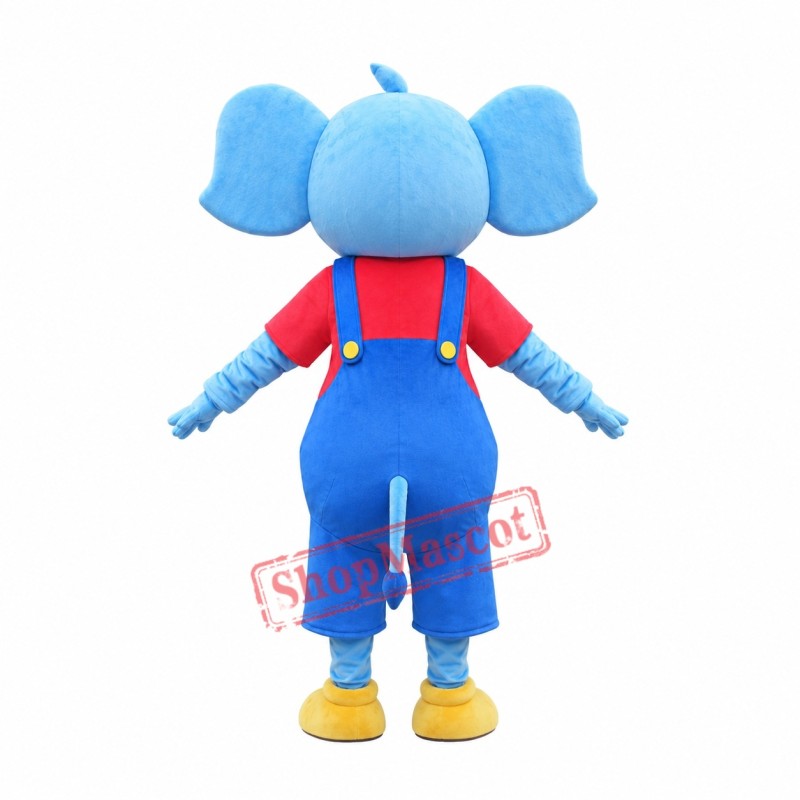 Little Blue Elephant Mascot Costume