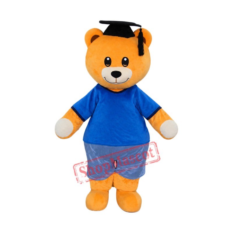 Graduation Doctor Bear Mascot Costume Graduation Doctor Bear Mascot Costume