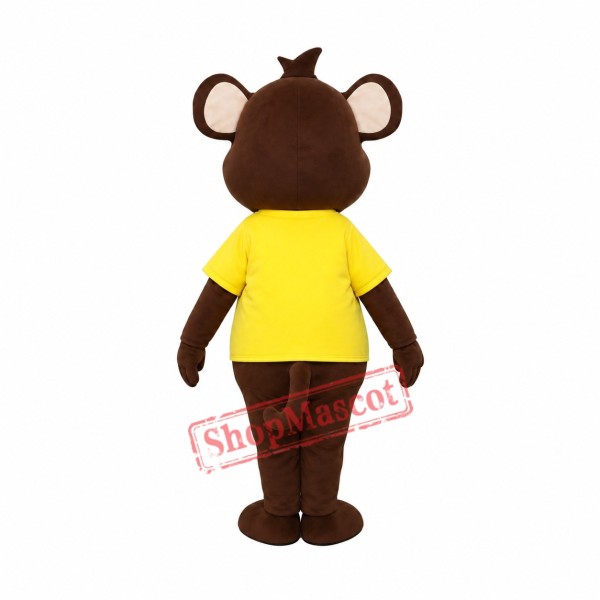 Brown Monkey Mascot Costume Brown Monkey Mascot Costume