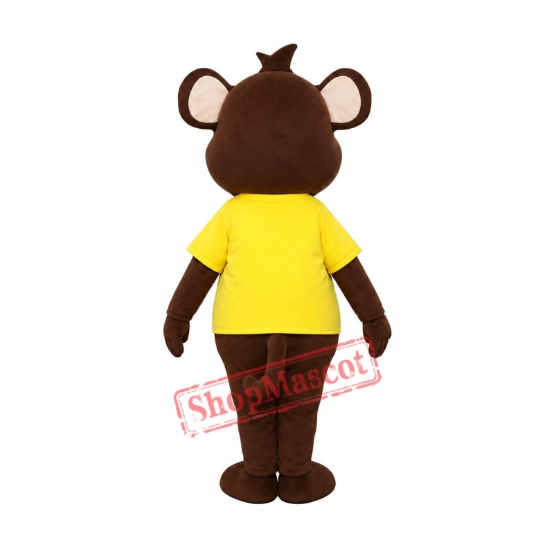 Brown Monkey Mascot Costume Brown Monkey Mascot Costume