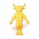 Power Yellow Bull Mascot Costume Power Yellow Bull Mascot Costume