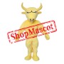 Power Yellow Bull Mascot Costume
