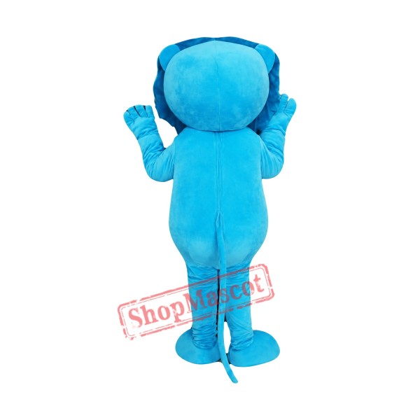 Cheap Blue Lightweight Lion Mascot Costume Cheap Blue Lightweight Lion Mascot Costume