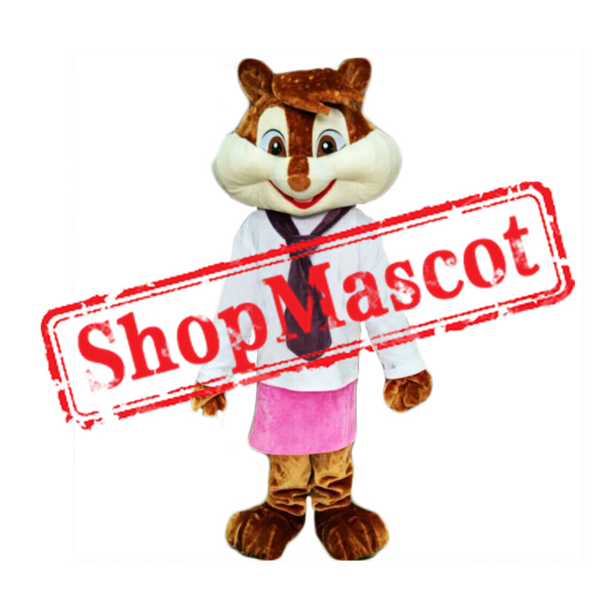 Lady Chipmunk Mascot Costume