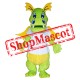 Happy Lightweight Green Dragon Mascot Costume Free Shipping
