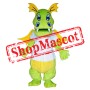 Happy Lightweight Green Dragon Mascot Costume Free Shipping