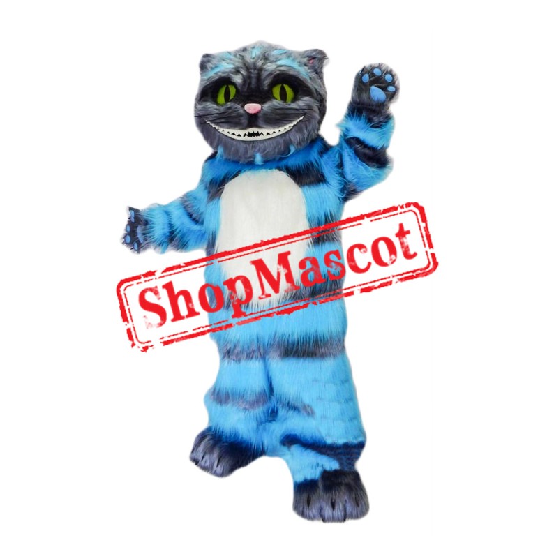 Super Cute Blue Cat Mascot Costume