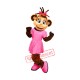 Female Monkey Mascot Costume Female Monkey Mascot Costume