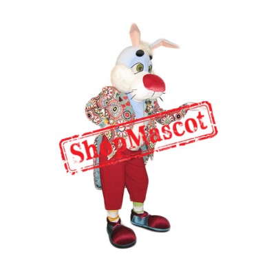 Red Nose Rabbit Mascot Costume
