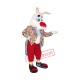 Red Nose Rabbit Mascot Costume Red Nose Rabbit Mascot Costume