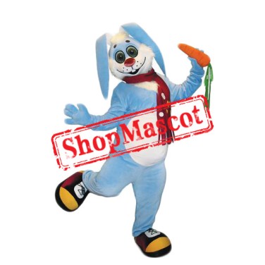 Blue Lightweight Rabbit Mascot Costume