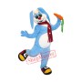 Blue Lightweight Rabbit Mascot Costume