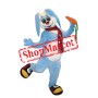 Blue Lightweight Rabbit Mascot Costume