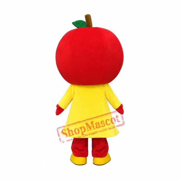 Smile Red Apple Mascot Costume Smile Red Apple Mascot Costume