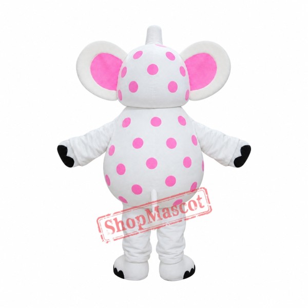 Pink Spotted Mascot Costume