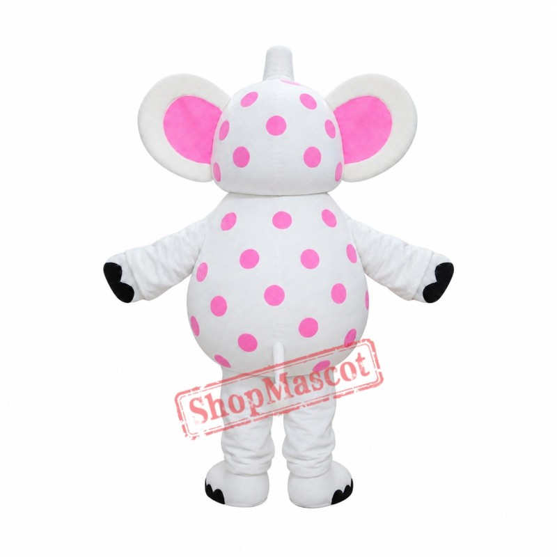 Pink Spotted Mascot Costume Pink Spotted Mascot Costume