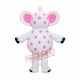 Pink Spotted Mascot Costume Pink Spotted Mascot Costume
