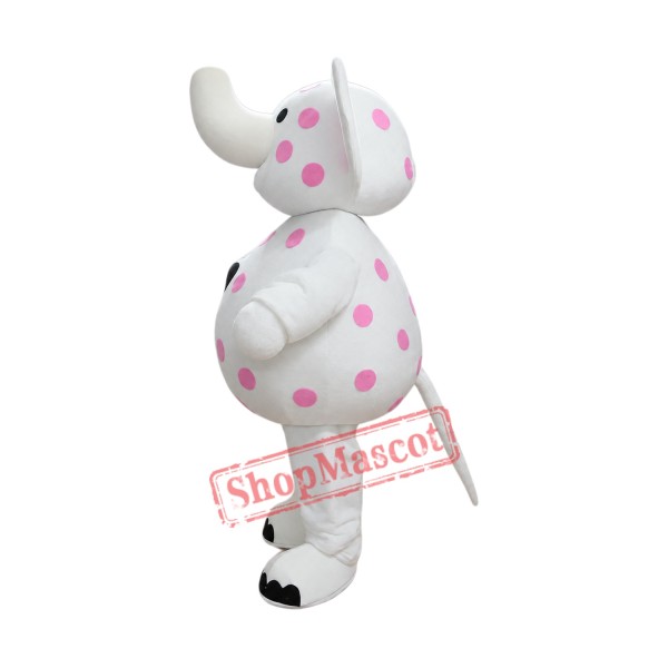 Pink Spotted Mascot Costume Pink Spotted Mascot Costume