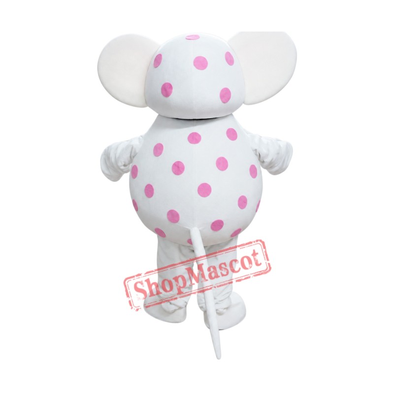 Pink Spotted Mascot Costume Pink Spotted Mascot Costume