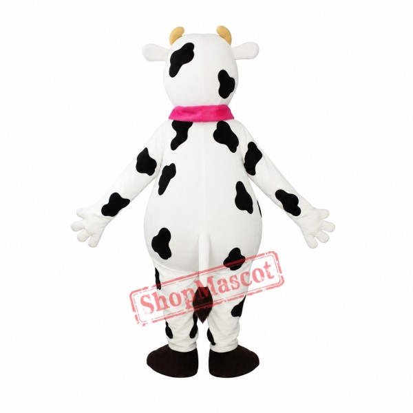 Happy Lightweight Milk Cow Mascot Costume Happy Lightweight Milk Cow Mascot Costume