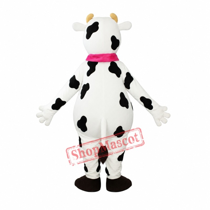 Happy Lightweight Milk Cow Mascot Costume Happy Lightweight Milk Cow Mascot Costume
