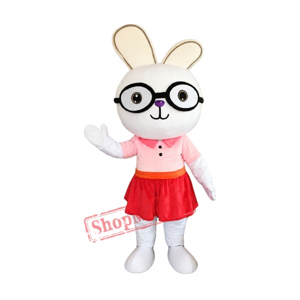 Cheap White Rabbit Mascot Costume Cheap White Rabbit Mascot Costume