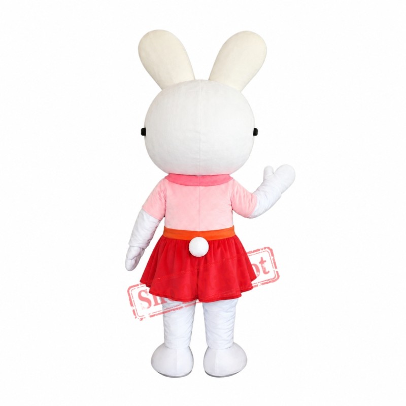 Cheap White Rabbit Mascot Costume Cheap White Rabbit Mascot Costume