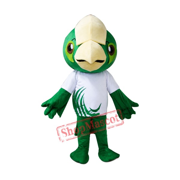 Green Lightweight Parrot Bird Mascot Costume