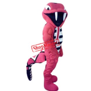 Red Viper Snake Mascot Costume