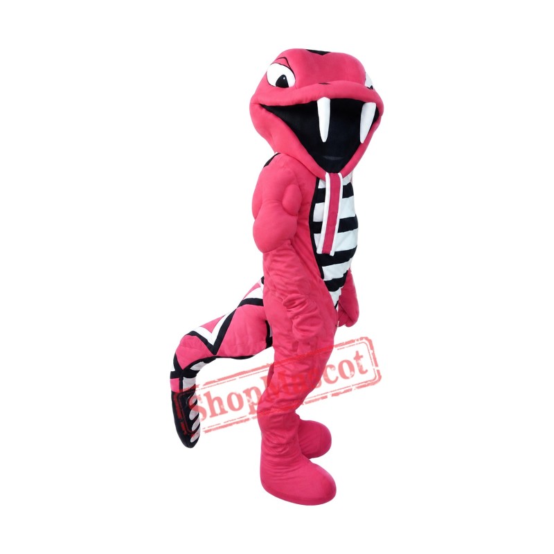 Red Viper Snake Mascot Costume