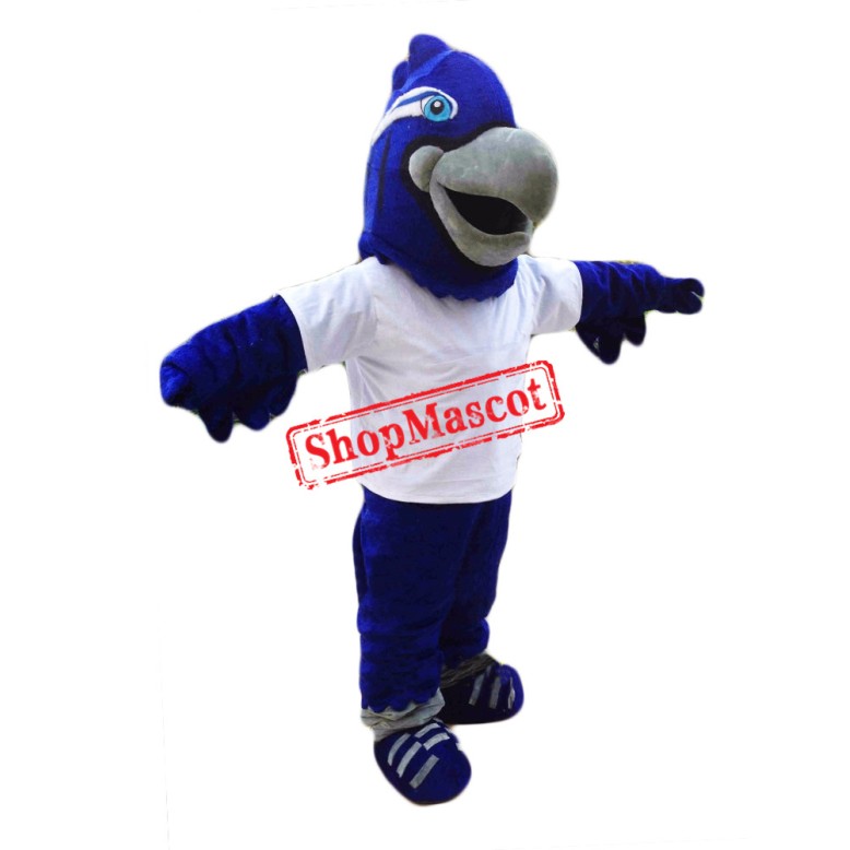 Blue Lightweight Falcon Mascot Costume