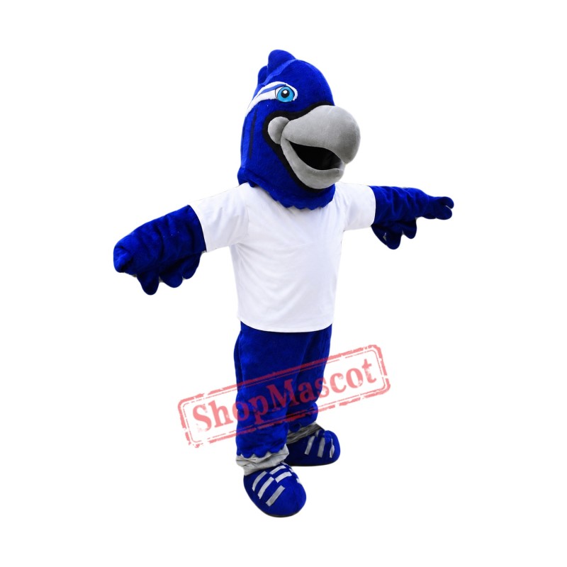 Blue Lightweight Falcon Mascot Costume Blue Lightweight Falcon Mascot Costume