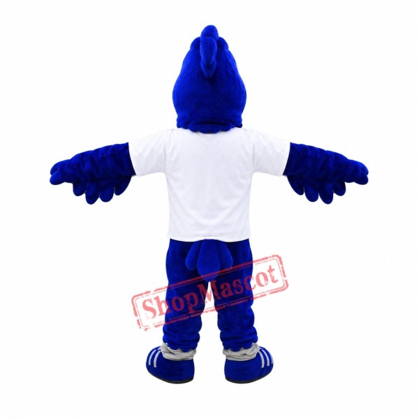 Blue Lightweight Falcon Mascot Costume Blue Lightweight Falcon Mascot Costume