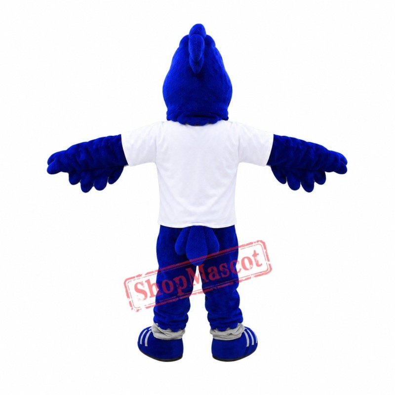 Blue Lightweight Falcon Mascot Costume Blue Lightweight Falcon Mascot Costume