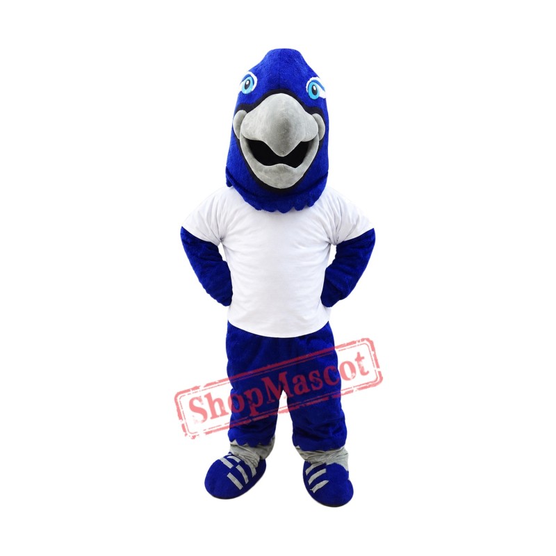 Blue Lightweight Falcon Mascot Costume Blue Lightweight Falcon Mascot Costume