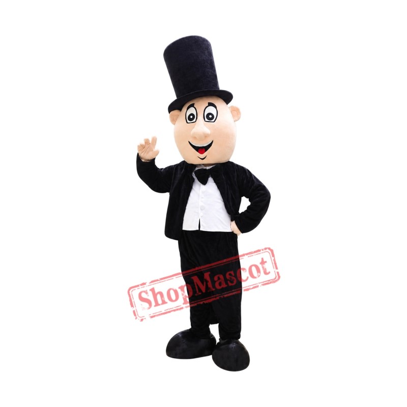 Magic Man Mascot Costume Magic Man Mascot Costume