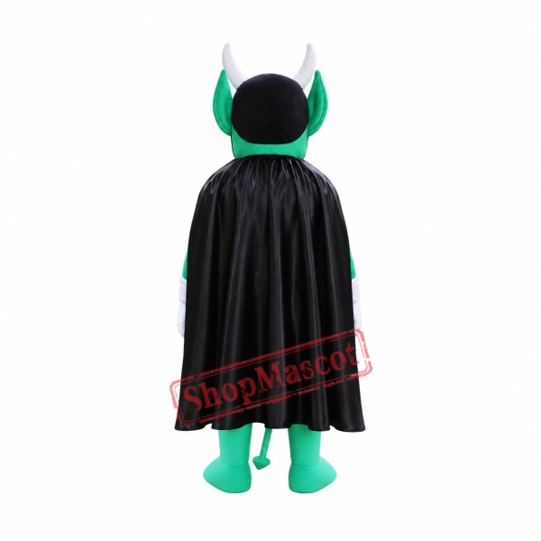 Green Power Muscular Devil Mascot Costume Green Power Muscular Devil Mascot Costume