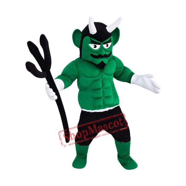 Top Quality Green Devil Mascot Costume