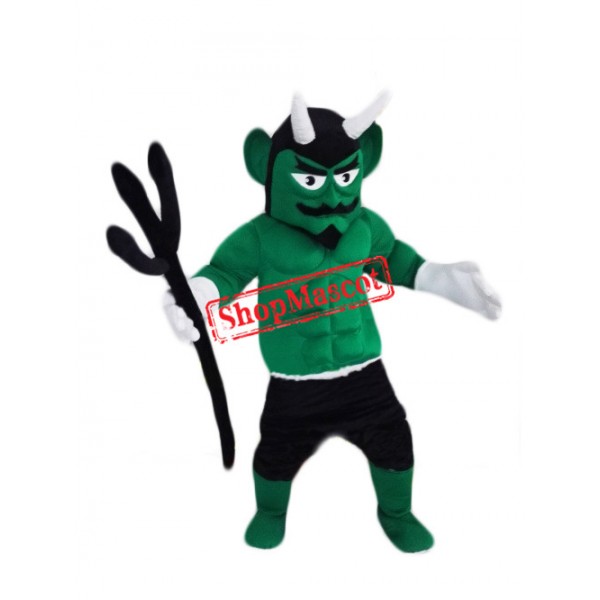 Top Quality Green Devil Mascot Costume