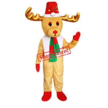 Cheap Christmas Reindeer Mascot Costume