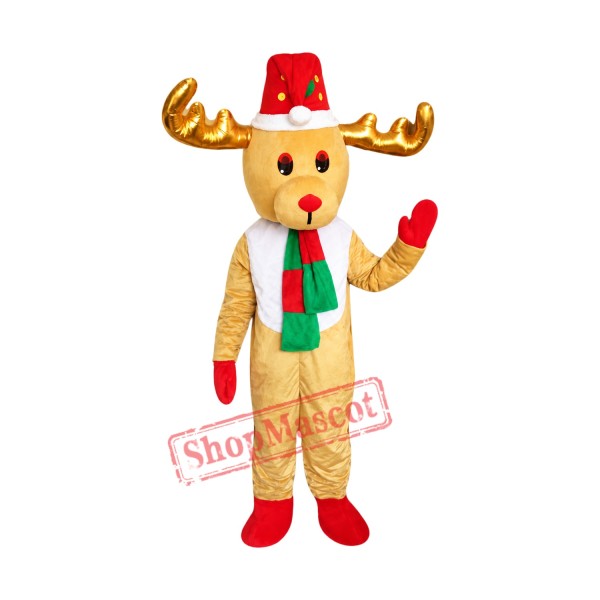 Cheap Christmas Reindeer Mascot Costume Cheap Christmas Reindeer Mascot Costume