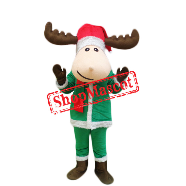 Cheap Christmas Deer Mascot Costume