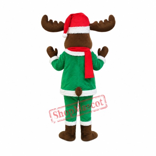 Cheap Christmas Deer Mascot Costume