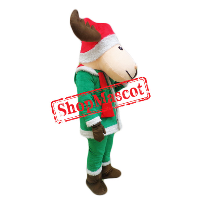 Cheap Christmas Deer Mascot Costume