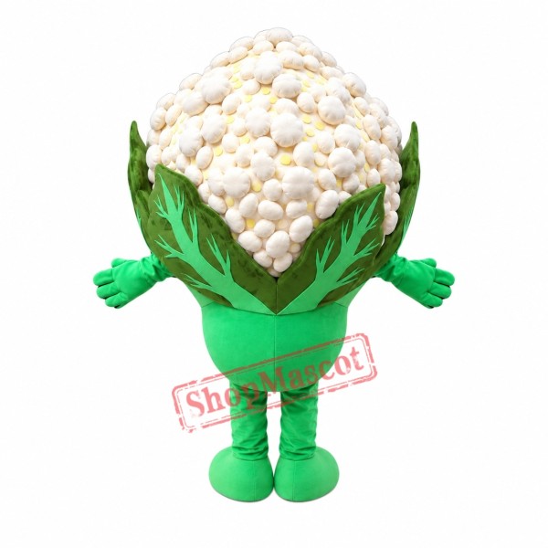 Happy Lightweight Cauliflower Mascot Costume Happy Lightweight Cauliflower Mascot Costume