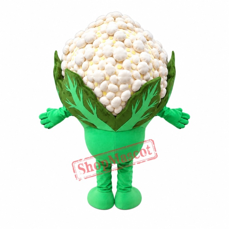 Happy Lightweight Cauliflower Mascot Costume