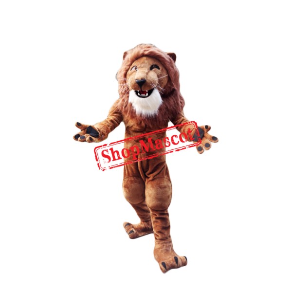 Top Quality Power Muscular Lion Mascot Costume
