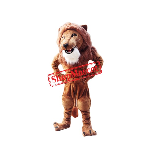Top Quality Power Muscular Lion Mascot Costume