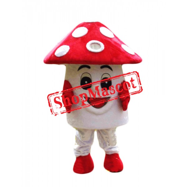 Red Mushroom Mascot Costume